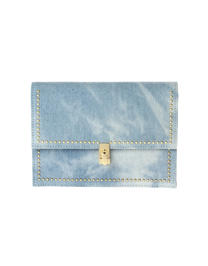denim clutch