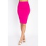 No Fuss Midi Skirt Magenta