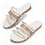 Wild At Heart Spiked Sandals - White