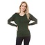 Olive Green Round Neck Cardigan