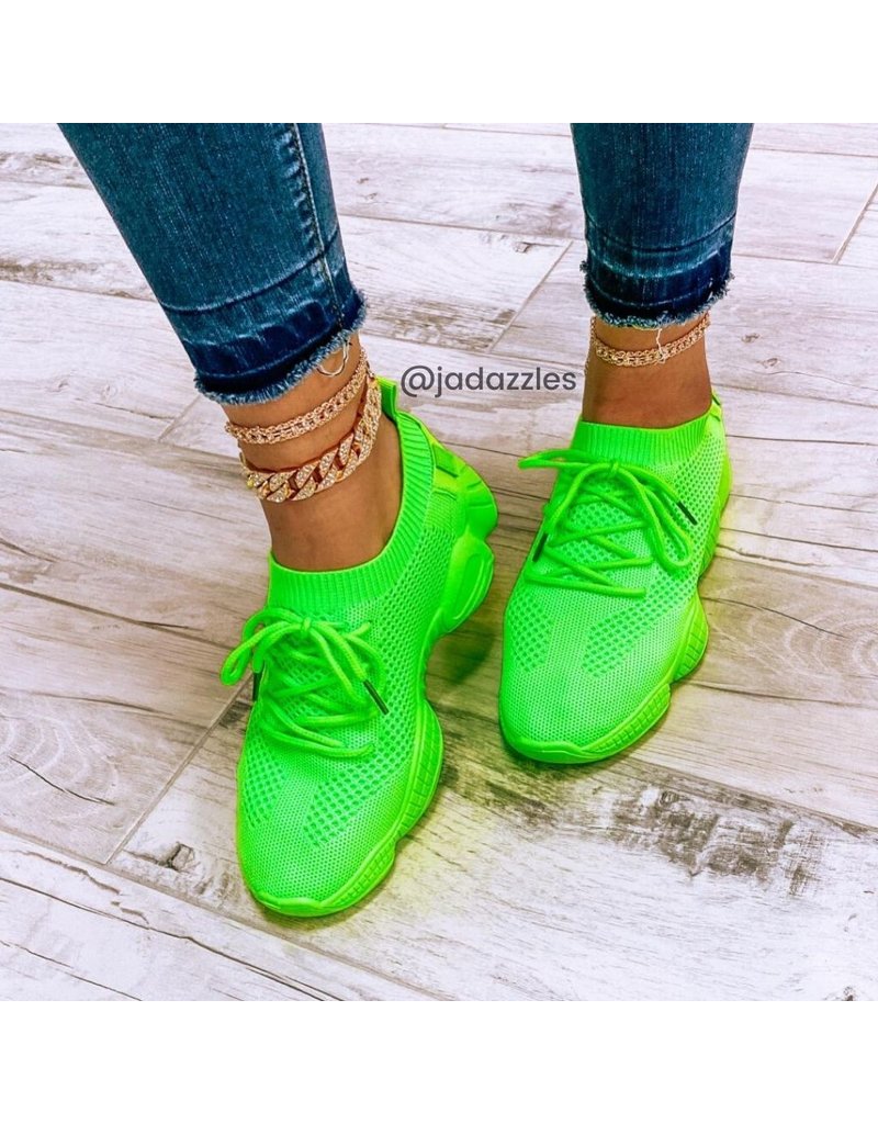 sneakers neon green