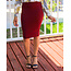 No Fuss Midi Skirt Burgundy