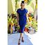 My Way Striped Dress Royal