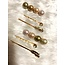 Feathered Pearl Hair Pins