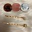 Stepping Stones Hair Pins - Brown