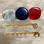 Stepping Stones Hair Pins - Navy
