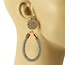 Drip Drop Crystal Earrings - Gold