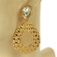 Hammer Time Clip-On Earrings - Gold/Clear