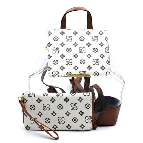 Wonder Why Backpack Set - Ivory/Tan Wonder Why Backpack Set - Ivory/Tan