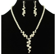 Christening Day Pearl Necklace Set - White