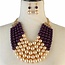 Pretty In Pearls Necklace Set - Purple