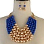 Pretty In Pearls Necklace Set - Royal Blue