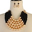 Pretty In Pearls Necklace Set - Black