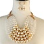 Pretty In Pearls Necklace Set - Clear