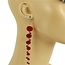 All Beaded Down Earring - Red