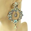 Big Bling Clip On Earrings - Silver Iridescent