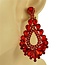 At The Gala Clip On Earrings - Red