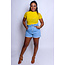 Brag Different Paperbag Denim Shorts