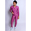 Active Lifestyle Hoodie & Leggings Set - Purple