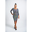Act Up Chevron Holographic Dress