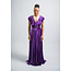 Fame & Fortune Velvet Maxi Dress Purple