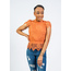 She’s So Lovely Lace Mock Neck Top - Light Rust