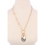 Best Kept Stone Necklace - Grey