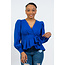 She’s Wonderful Wrap Peplum Top - Royal Blue