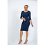 Finding My Way Belted Dress - Navy