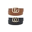 Call On Me Pearl Accent Belt Set - Cognac