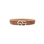 Too Far Gone Belt - Cognac/Gold