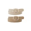 Crossing Paths 2 PC Belt Set - Tan/Natural