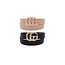 Feelin' Pearly 2 PC Belt Set - Black/Blush
