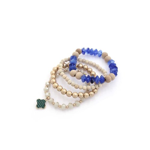Future Times Bracelet Stack - Royal Blue Future Times Bracelet Stack - Royal Blue