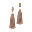 Dinner Date Tassel Earrings - Taupe