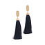 Dinner Date Tassel Earrings - Navy