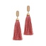 Dinner Date Tassel Earrings - Mauve
