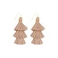 Fringe Feeling Tassel Earrings - Brown