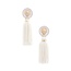 Hear Me Roar Tassel Earrings - White