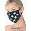 So Essential Washable Mask - Hunter Green Ivory Star Print