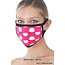 So Essential Washable Mask - Hot Pink Ivory Polka Dot