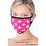 So Essential Washable Mask - Hot Pink Ivory Star Print