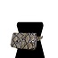 Run Wild Snake Print Bag - Black