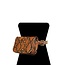 Run Wild Snake Print Bag - Brown