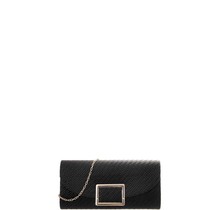 Any Occasion Straw Look Clutch - Black