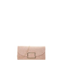 Any Occasion Straw Look Clutch - Pink