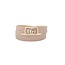 Square Deal Pearl Belt - Taupe