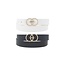 Double Up Belt Set - Black/White