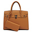 Upgrade You Handbag Set - Tan