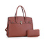 Upgrade You Handbag Set - Brown